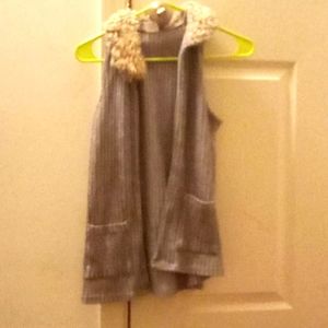 Grey sweater vest
